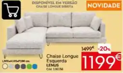 Conforama Chaise Longue Esquerda Lenus promoção