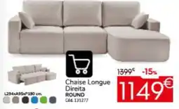 Conforama Chaise Longue Direita ROUND promoção