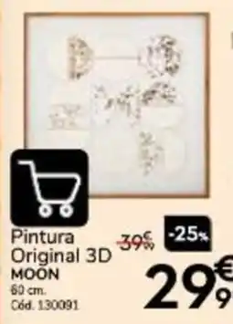 Conforama Pintura Original 3D MOON promoção