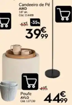 Conforama Candeeiro de Pé Aiko promoção