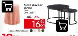 Conforama Mesa Auxiliar Elara Rosa promoção