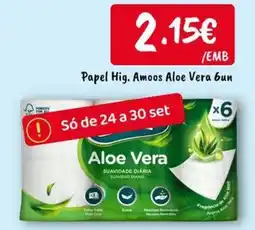Ponto Fresco Papel Hig. Amoos Aloe Vera 6un promoção