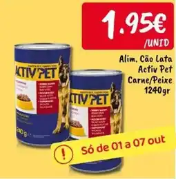 Ponto Fresco Activ Pet Carne/Peixe promoção
