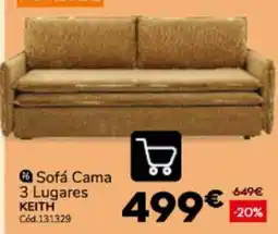 Conforama Sofá cama keith promoção