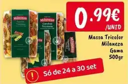 Ponto Fresco Massa Tricolor Milaneza promoção