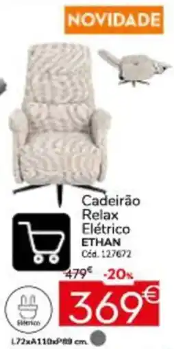 Conforama Cadeirão relax elétrico ethan promoção