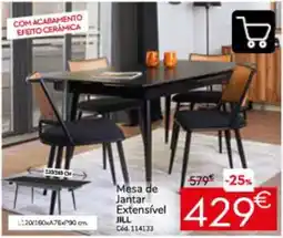 Conforama Mesa de Jantar Extensível Jill promoção
