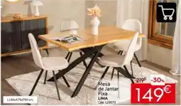 Conforama Mesa de Jantar Fixa LIMA promoção