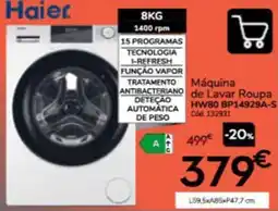Conforama Máquina de lavar roupa Haier promoção