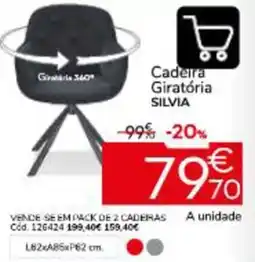 Conforama Cadeira giratória silvia promoção