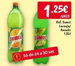 Ponto Fresco Sumol laranja/ananas promoção