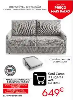 Conforama Sofá Cama AVA promoção