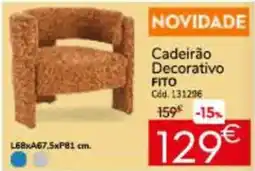 Conforama Cadeirão Decorativo Fito promoção
