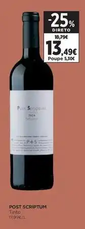 Supercor Post scriptum - tinto promoção