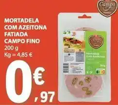 E.Leclerc Campo fino - mortadela com azeitona fatiada promoção
