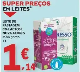E.Leclerc Nova açores - leite de pastagem 0% lactose promoção