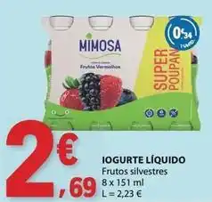 E.Leclerc Mimosa - iogurte liquido promoção