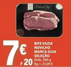 E.Leclerc Chef - bife vazia novilho marca guia seleção promoção
