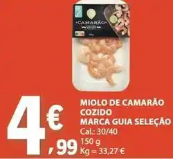 E.Leclerc Marca guia - miolo de camarao cozido seleção promoção