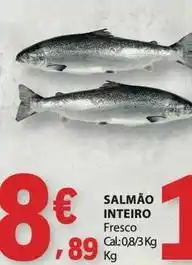 E.Leclerc Salmão inteiro promoção