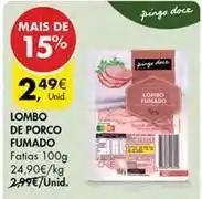 Pingo Doce Pingo doce - lombo de porco fumado promoção