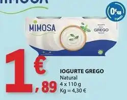 E.Leclerc Mimosa - iogurte grego promoção