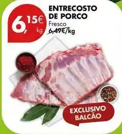 Pingo Doce Entrecosto de porco promoção