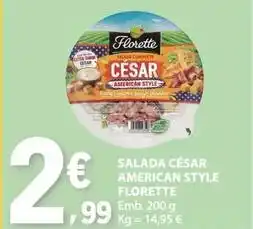 E.Leclerc Florette - salada césar american style promoção