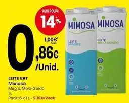 Intermarché Mimosa - leite uht promoção