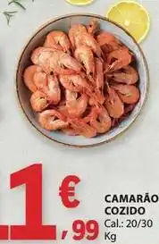 E.Leclerc Camarão cozido promoção
