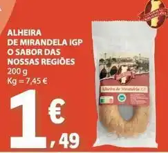E.Leclerc Alheira de mirandela igp o sabor das nossas regioes promoção