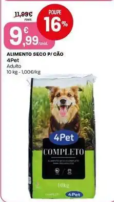 Intermarché 4 pet - alimento seco p/cao promoção
