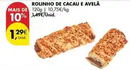 Pingo Doce Rolinho de cacau e avela promoção
