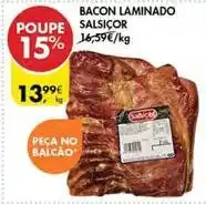 Pingo Doce Bacon laminado promoção