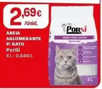 Intermarché Porsi - areia aglomerante p/gato promoção