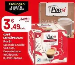 Intermarché Porsi - café em capsulas promoção