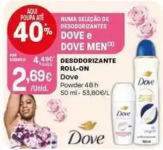 Intermarché Dove - desodorizante roll-on promoção