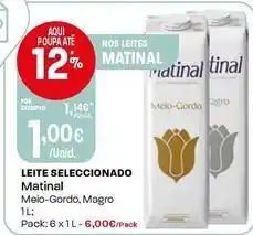 Intermarché Matinal - leite seleccionado promoção