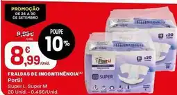 Intermarché Porsi - fraldas de incontinencia promoção