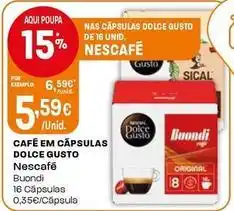 Intermarché Nescafé - café em cápsulas dolce gusto promoção