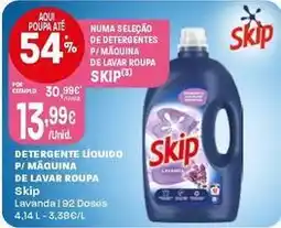 Intermarché Skip - detergente líquido p/maquina de lavar roupa promoção