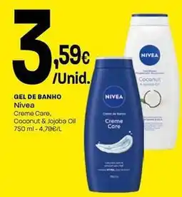 Intermarché Nivea - gel de banho promoção