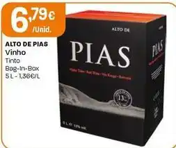Intermarché Alto de pias - vinho tinto promoção