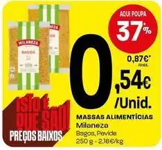 Intermarché Milaneza - massas alimenticias promoção