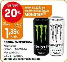 Intermarché Monster - bebida energetica promoção