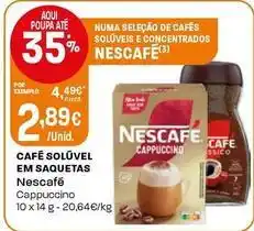 Intermarché Nescafé - café solúvel em saquetas promoção