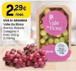 Intermarché Vale da rosa - uva s/grainha promoção