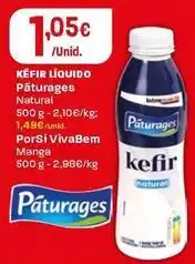 Intermarché Porsi - kéfir líquido pâturages natural promoção