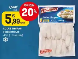 Intermarché lulas limpas pescanova promoção