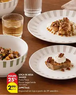 Pingo Doce Loica de mesa smukee promoção